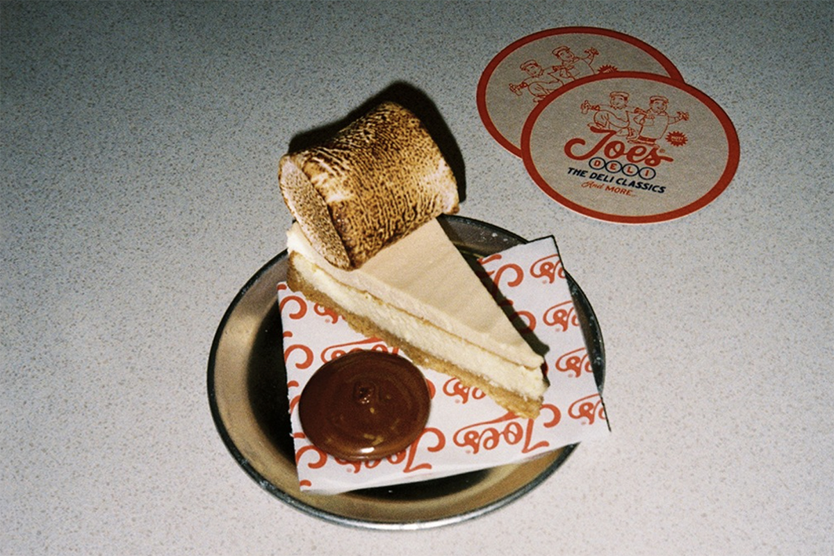Two Tone Hollywood cheesecake, Joe's Deli (image supplied)